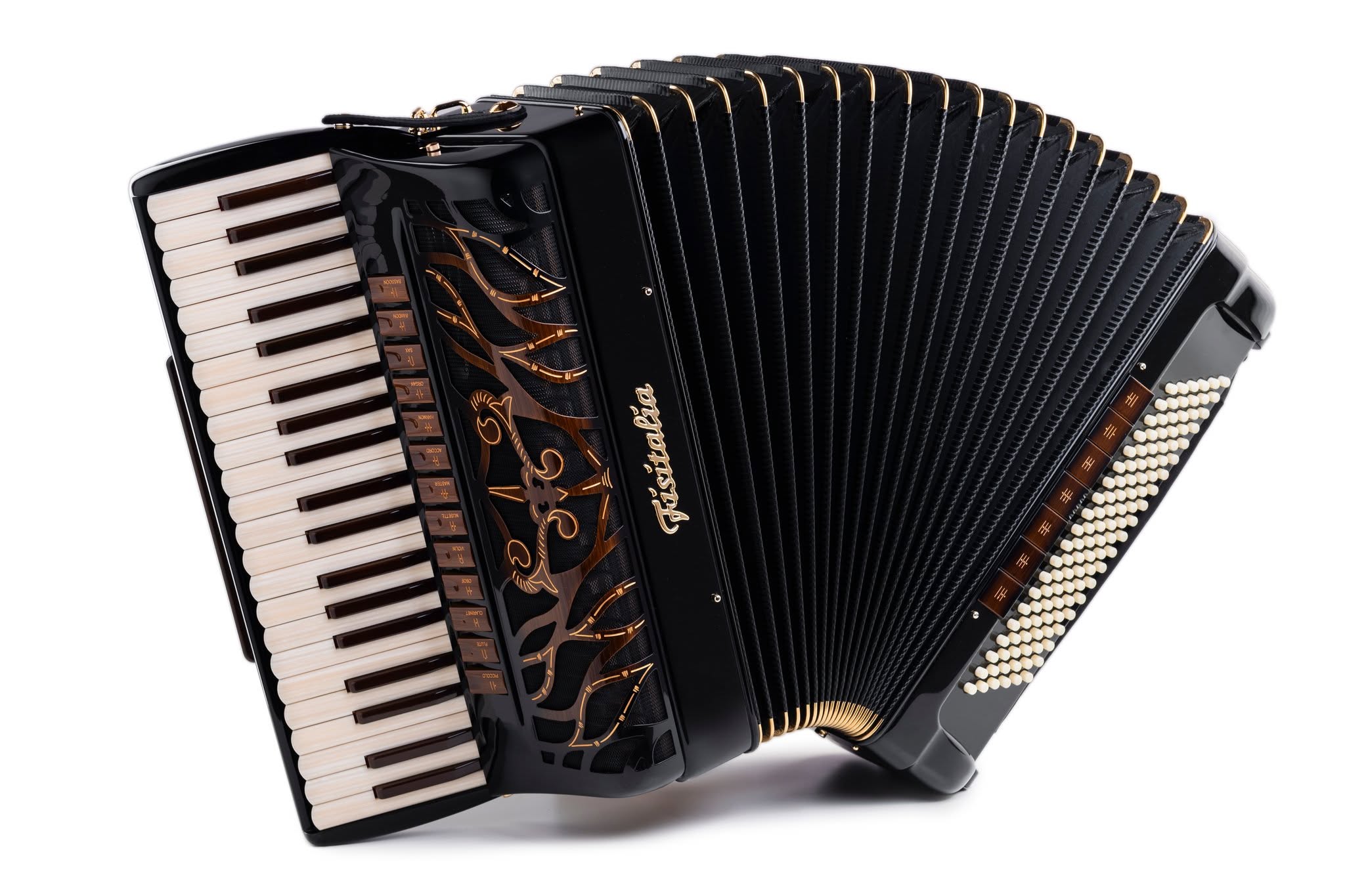 Fisitalia-Deutschland - Modell 41.45-TC - Standardbass Piano-Akkordeon Cassotto (120-Bass)